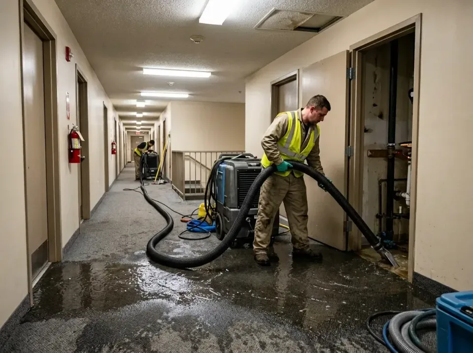 multi-unit-apartment-hallway-f-005 — frequently asked questions, Emergency Burst Pipe Water Extraction & Removal in Jensen B…